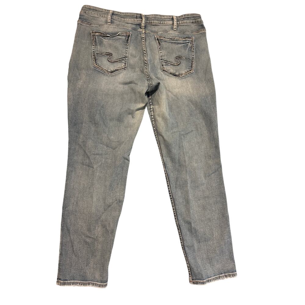 Silver Jeans Western Glove Works Boyfriend Jeans Women's 18/L29 - Picture 2 of 6